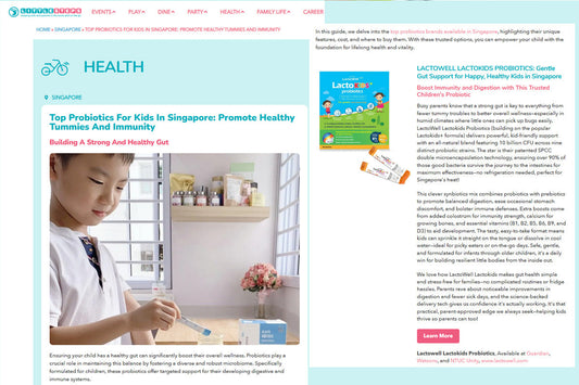Top probiotics for kids in Singapore!